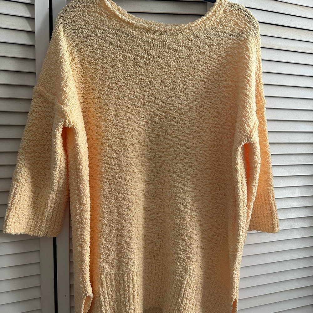 Elegant Women's Tan Crew Neck Sweater